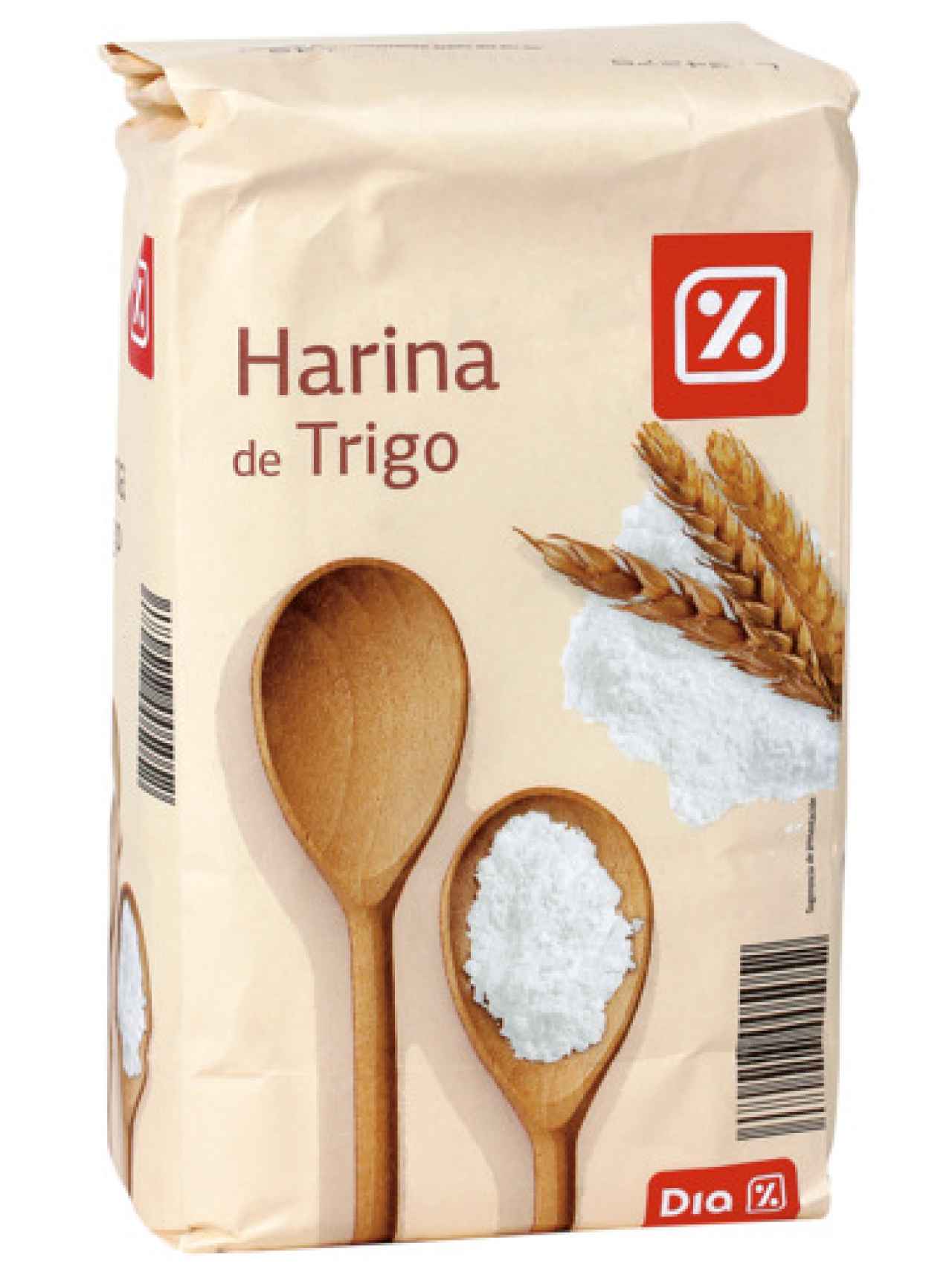 La harina de trigo de la marca blanca de Dia.