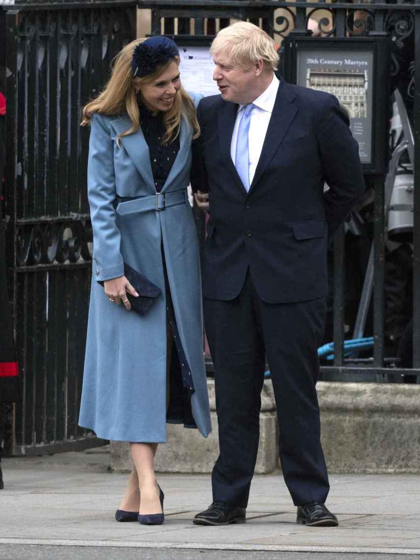 Carrie Symonds y Boris Johnson, en una imagen reciente.