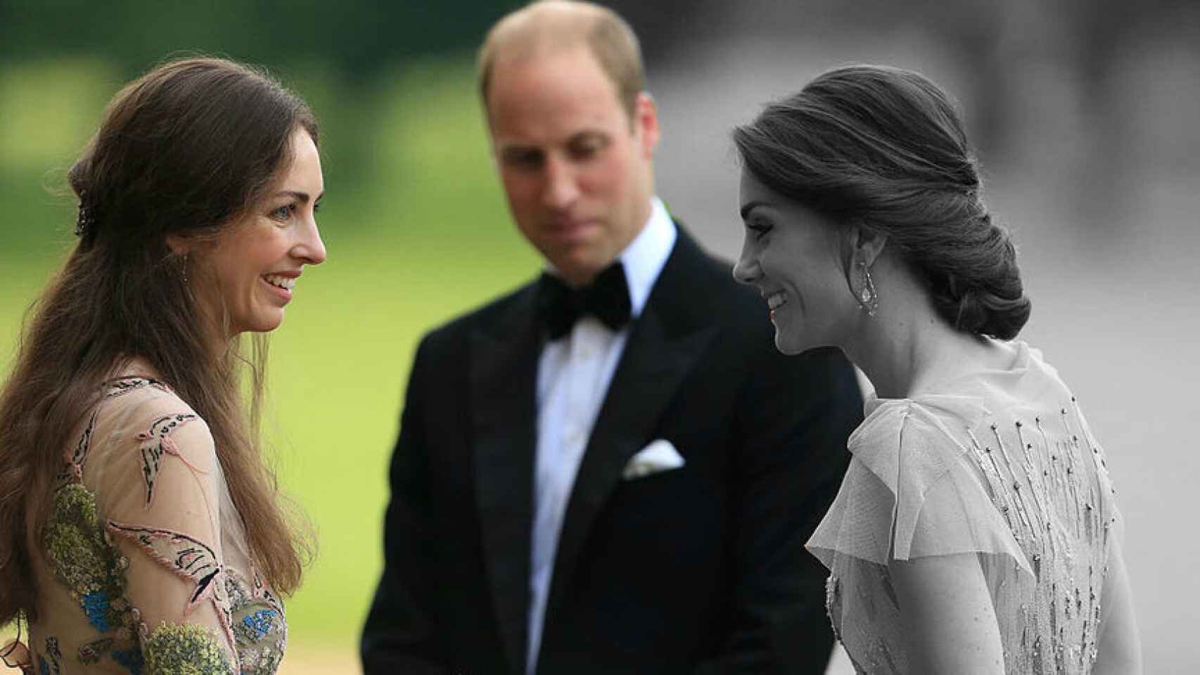 Rose Hanbury junto al príncipe Guillermo y Kate Middleton, en 2016.