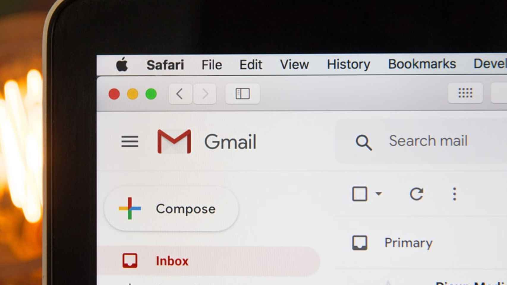 Interfaz de Gmail.