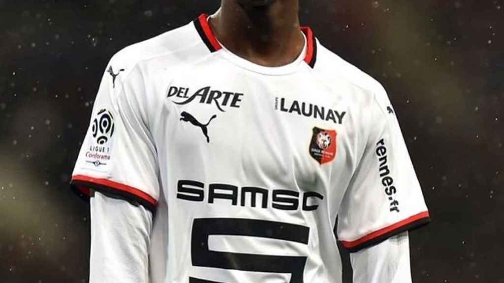 Eduardo Camavinga, en un partido con el Stade Rennes