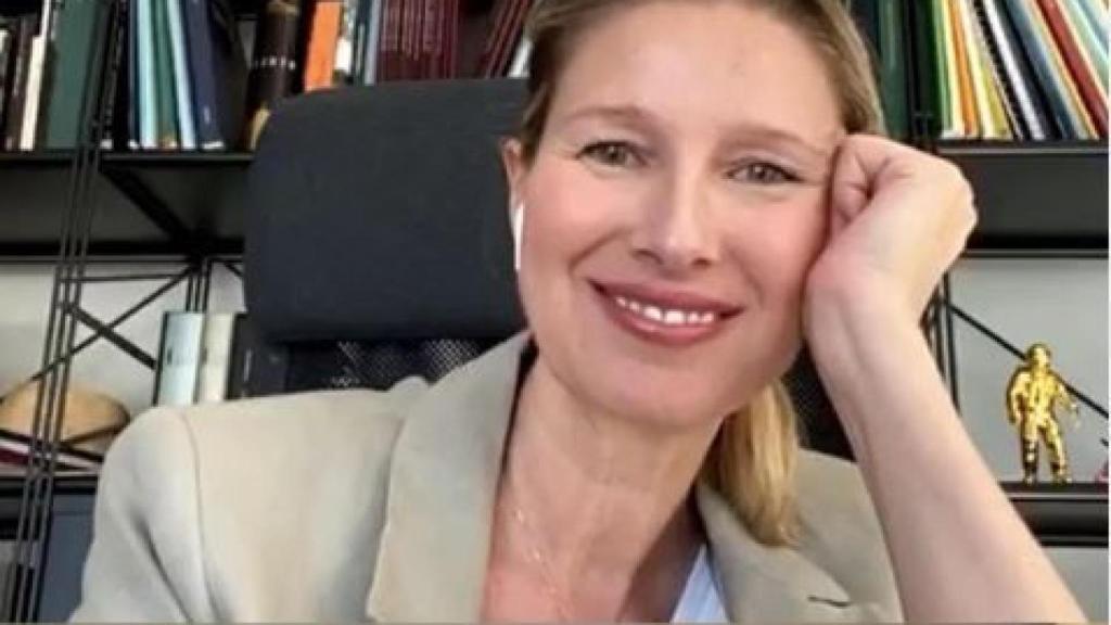 Anne Igartiburu durante uno de sus directos en Instagram.