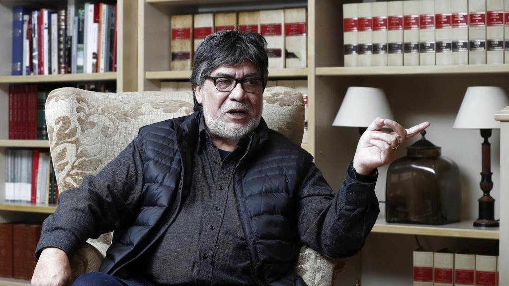 El escritor chileno Luis Sepúlveda en una entrevista.
