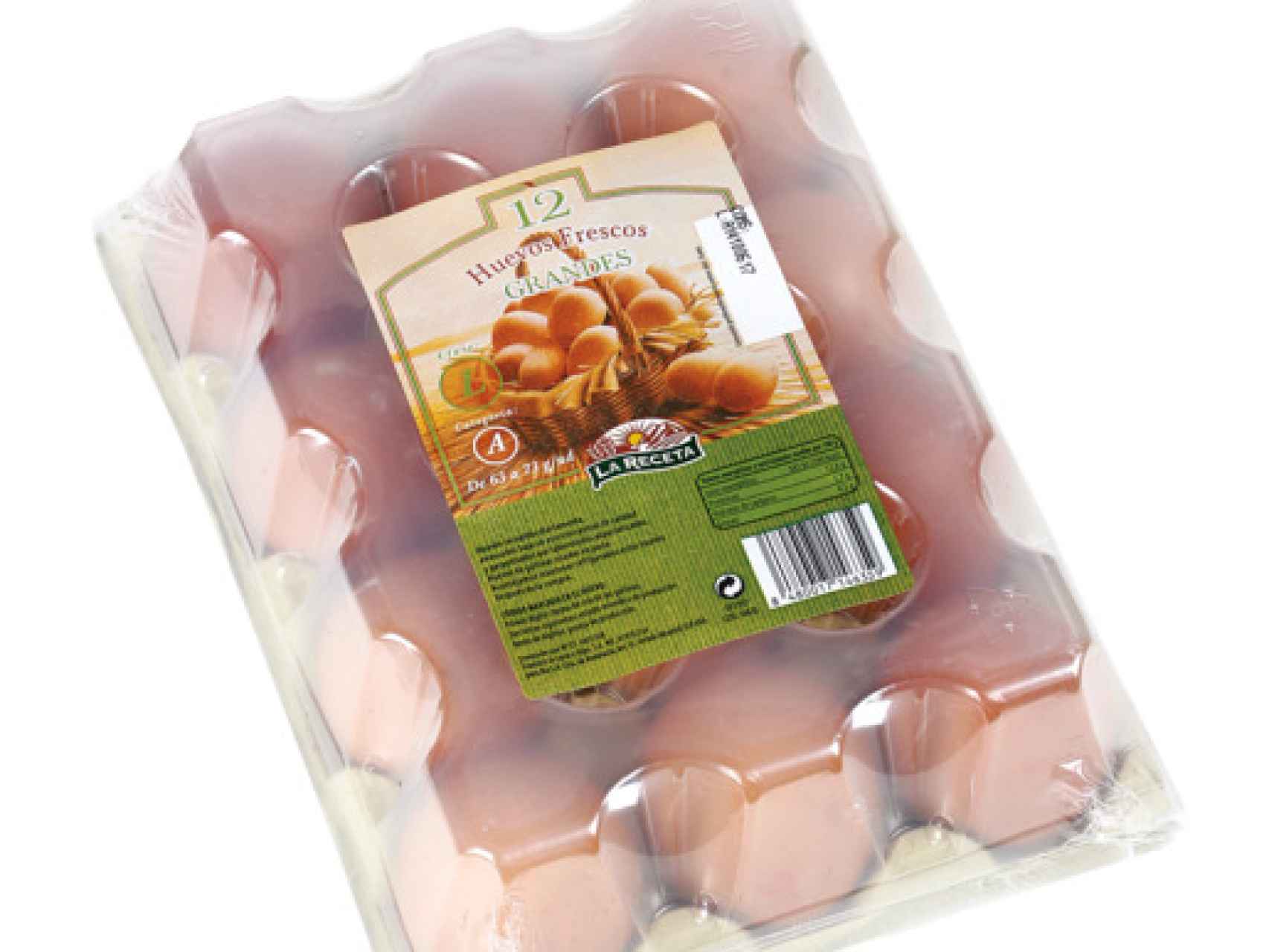 Huevos 'La Receta', la marca blanca de los supermercados Dia.