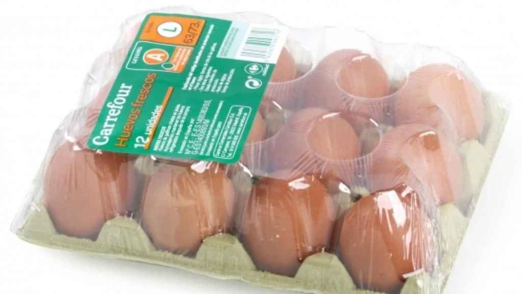 Huevos de marca blanca de Carrefour.
