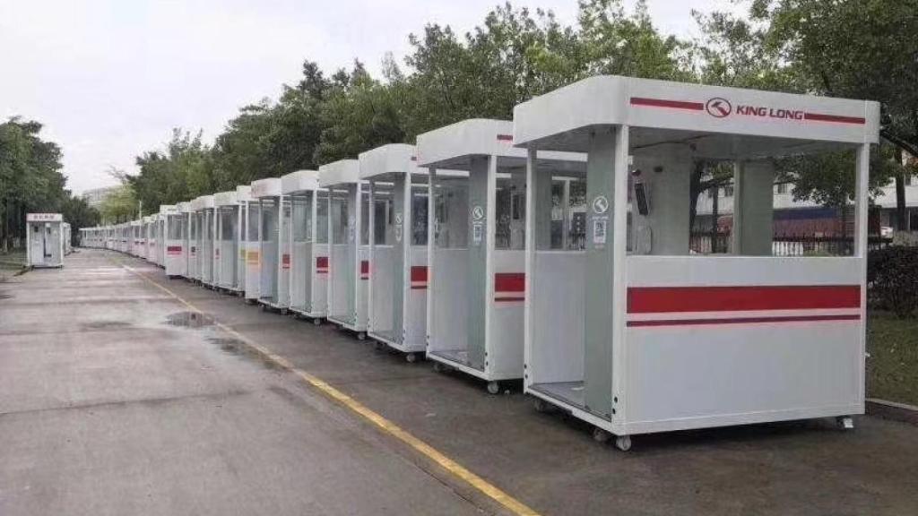 Cabinas preparadas anticoronavirus para envío