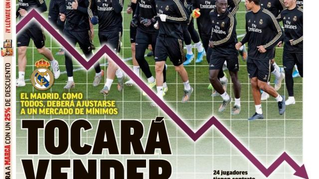 La portada del diario MARCA (18/04/2020)-