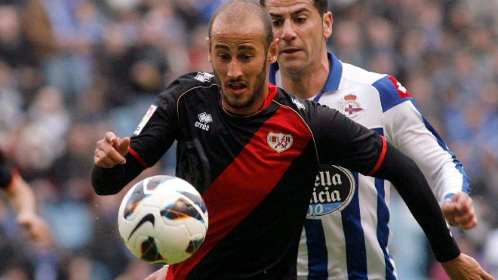 Gálvez, en un partido con el Rayo