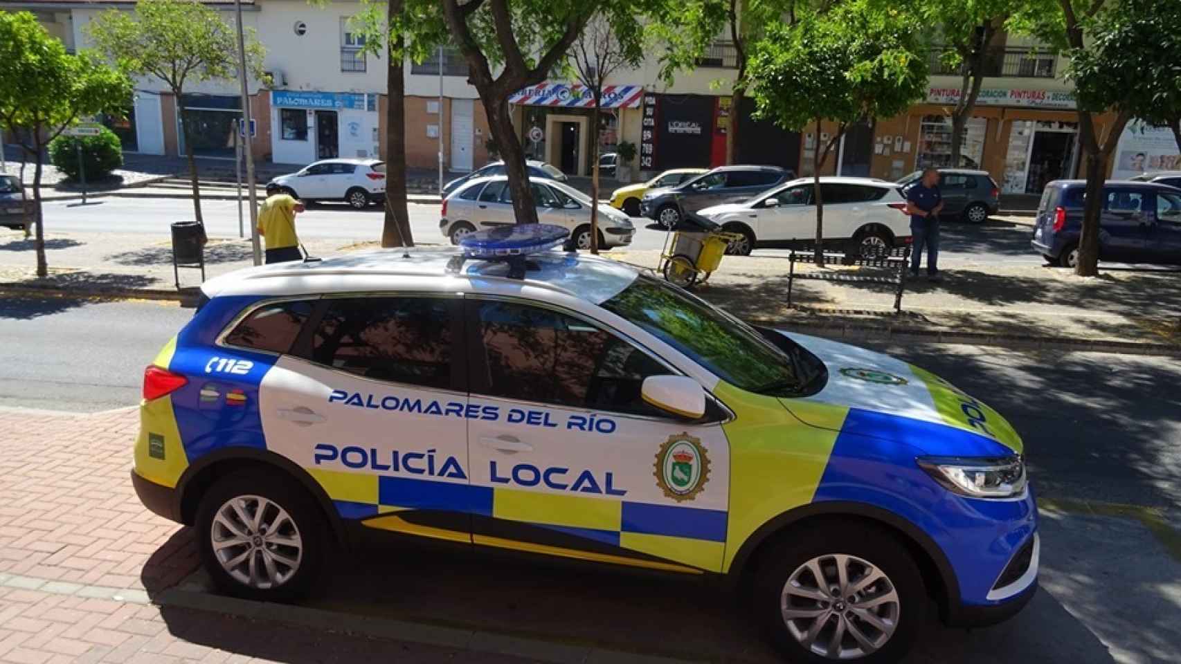 Un coche de policía localde Sevilla.
