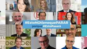 Imagen de alguno de los participantes en la campaña #Estonotienequeparar.