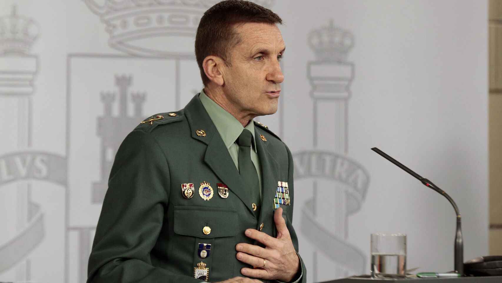 El segundo jefe del Estado Mayor de la Guardia Civil, el general José Manuel Santiago Marín.
