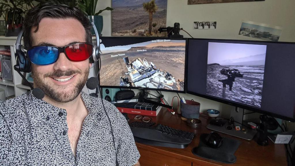Gafas de baja tecnología para controlar el Curiosity