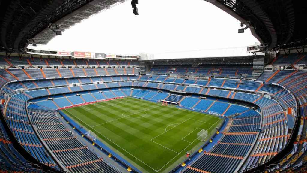 El Santiago Bernabéu, vacío