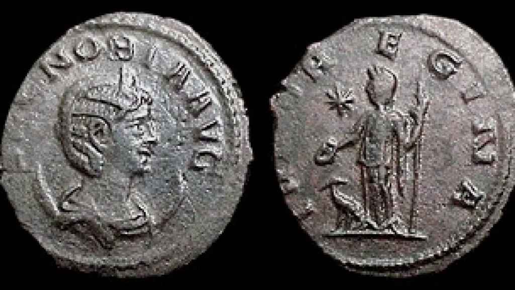 Monedas romanas con el rostro de Zenobia.