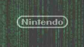 Logo de Nintendo envuelto en código.