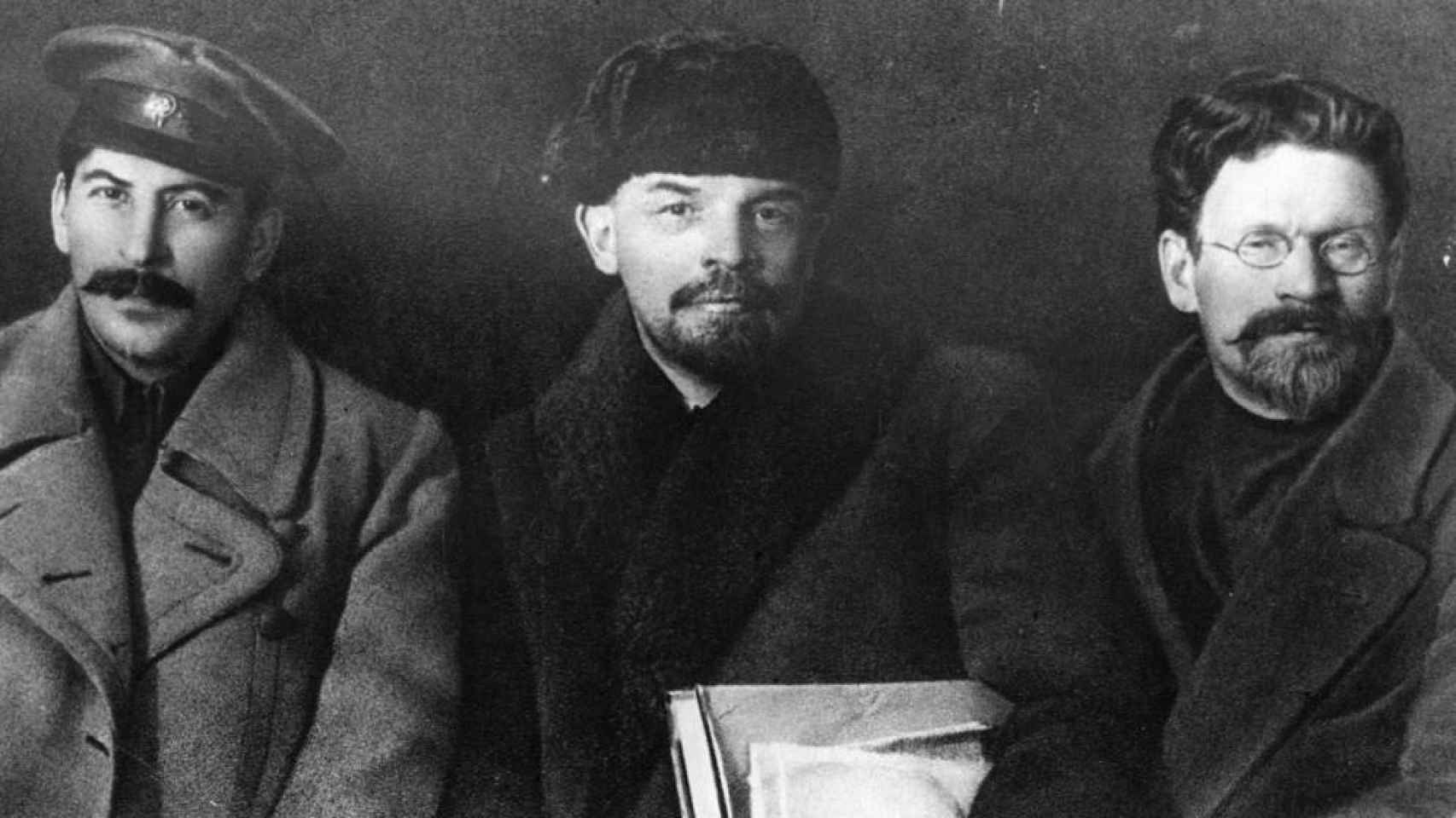 Stalin, Lenin y Kalinin.
