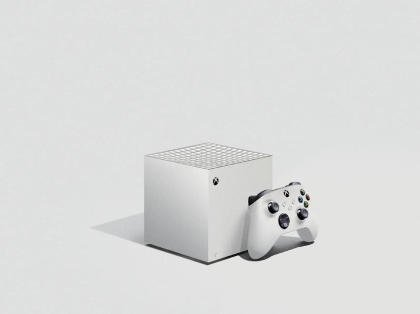 Xbox Series X pequeña en un render.