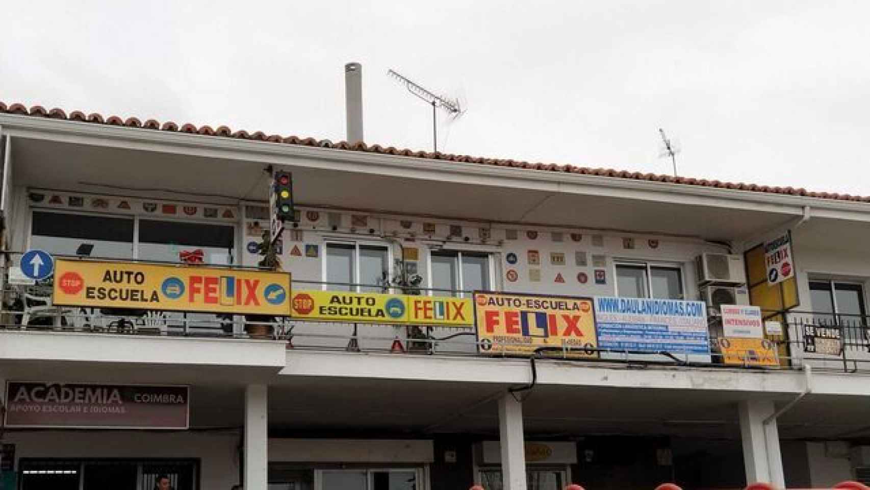 La autoescuela Félix, en Parque Coimbra, Móstoles.