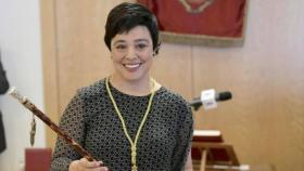 La alcaldesa de Ciudad Real, Pilar Zamora, tras ser investida. Foto de archivo de Europa Press