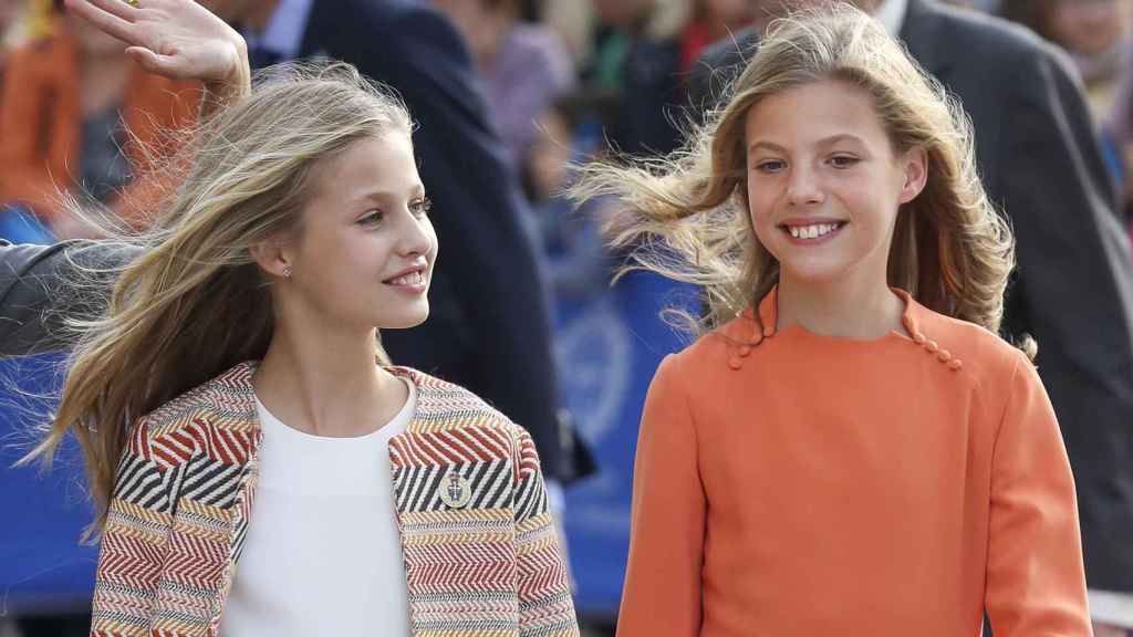 Las infantas Leonor y Sofía en Oviedo el pasado mes de octubre en el marco de los Princesa de Asturias.