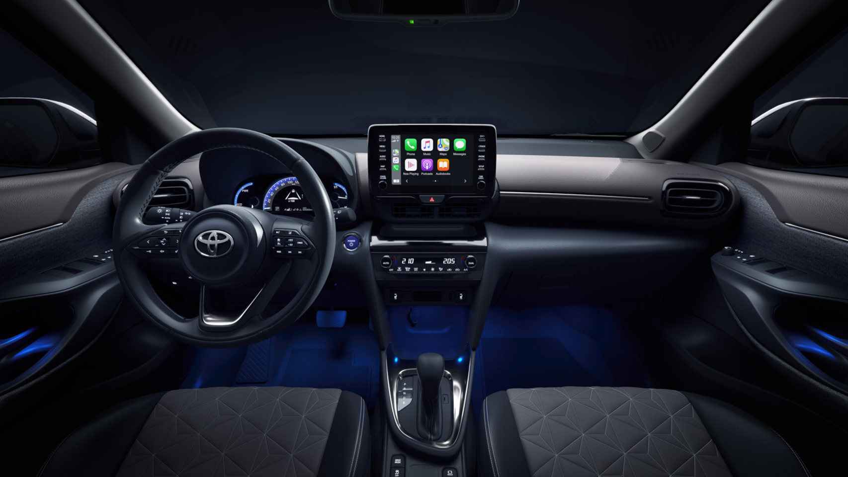 Interior del Toyota Yaris Cross Hybrid