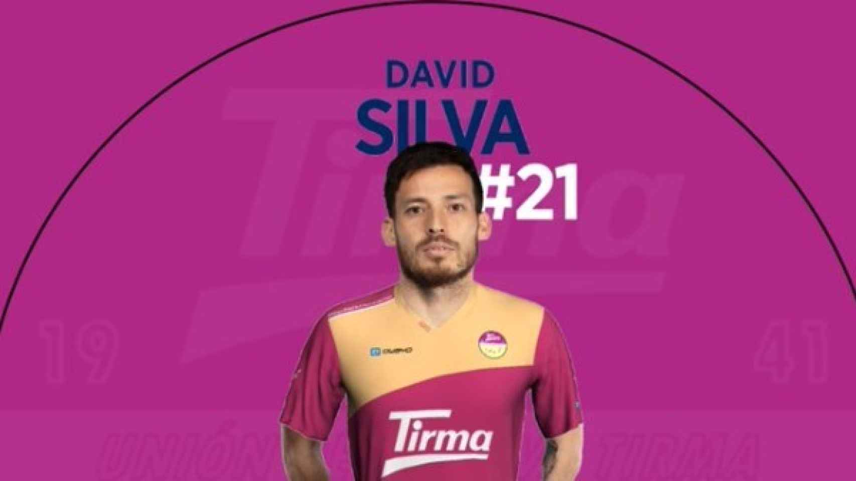 David Silva, futbolista canario que ha apoyado a Tirma en la competición, en un montaje publicado en Twitter.