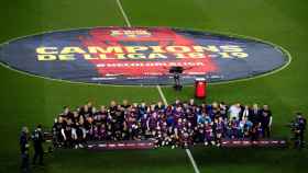 El Barcelona, celebrando el título de La Liga 2018/2019