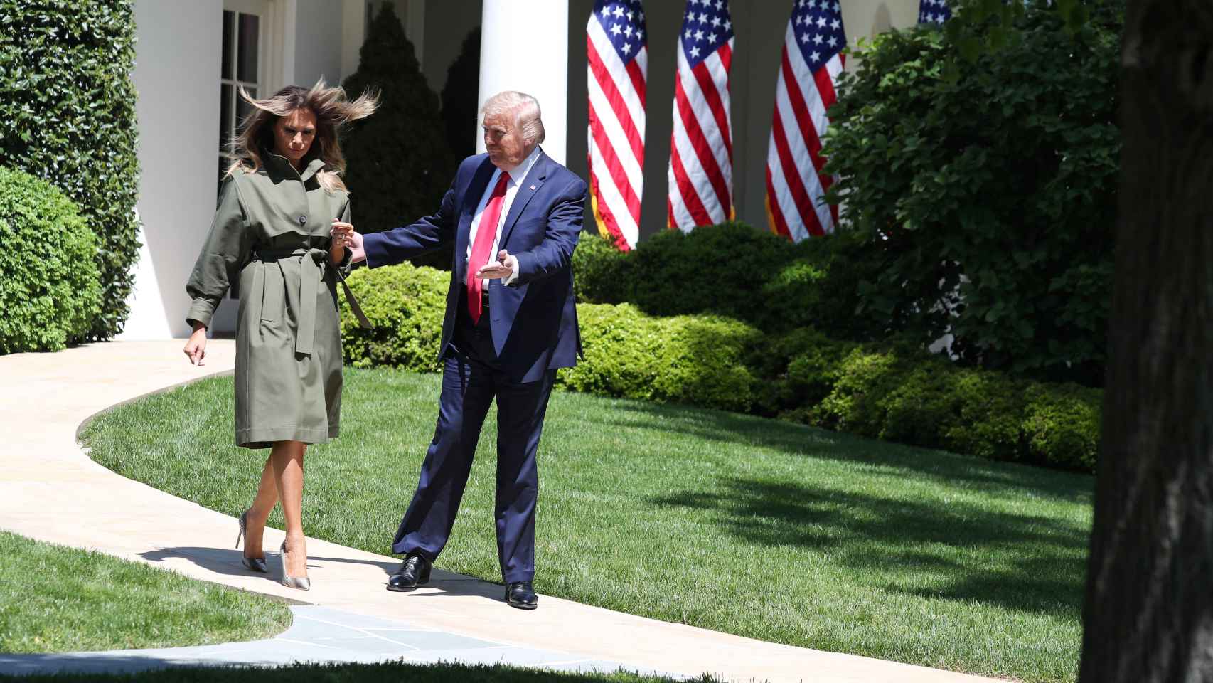 Melania y Donald Trump el pasado 22 de abril en la Casa Blanca.