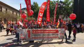 La manifestación del 1 de mayo celebrada el pasado año en Puertollano (Ciudad Real)