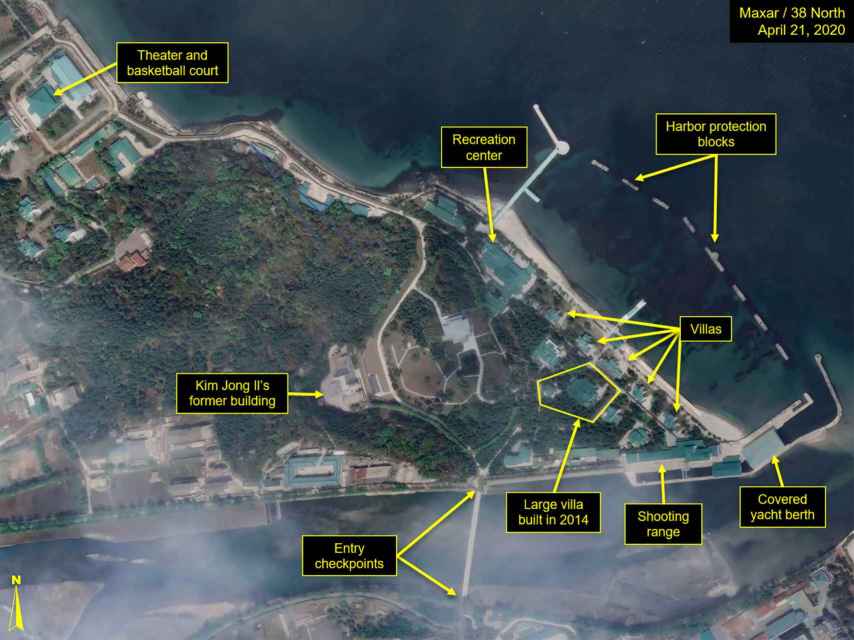 Imagen vía satélite de las intalaciones de Wonsan