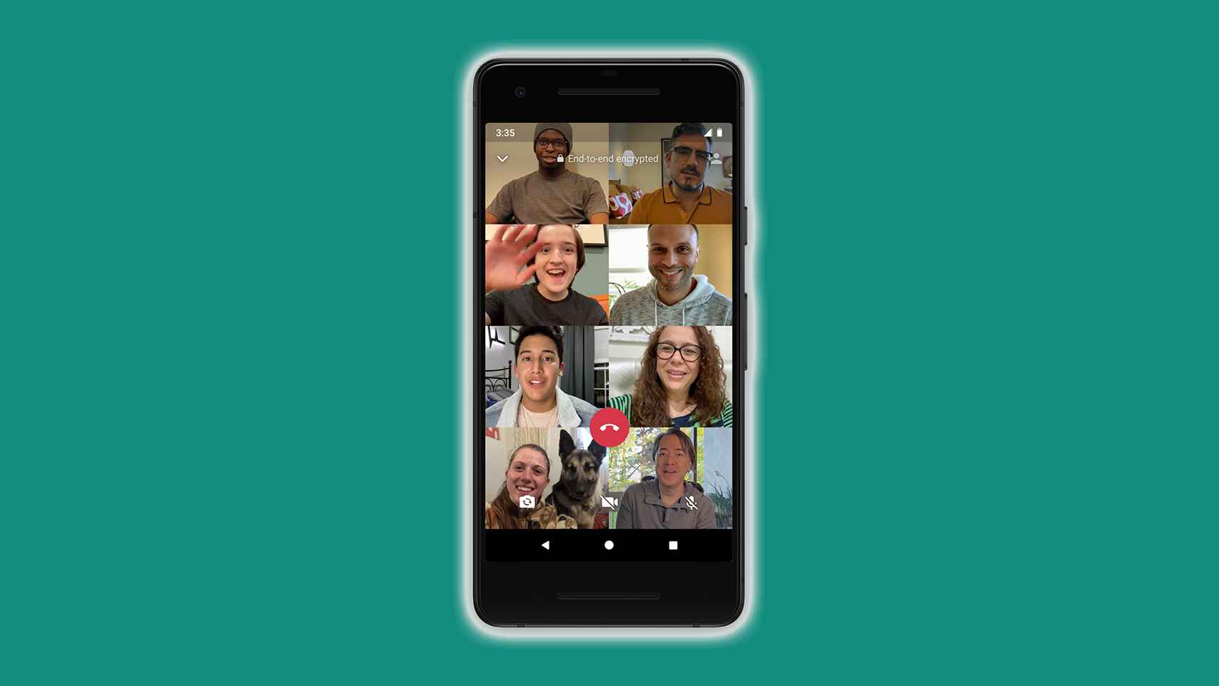 Apps como WhatsApp ya permiten videollamadas con 8 personas