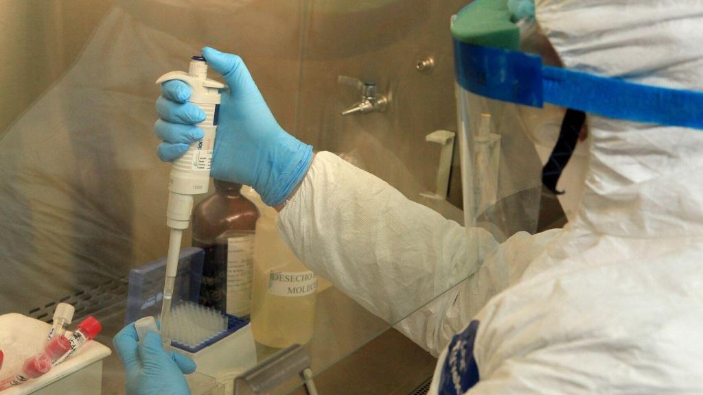 Personal de laboratorio realiza pruebas y diagnósticos para detectar el Covid-19.