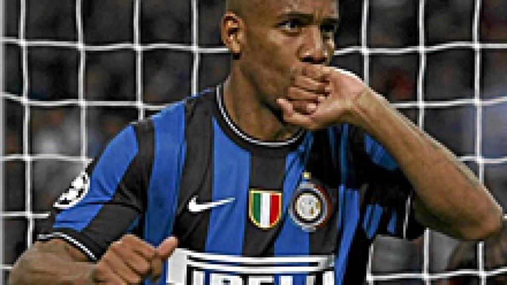 Maicon, en un partido del Inter de Milán