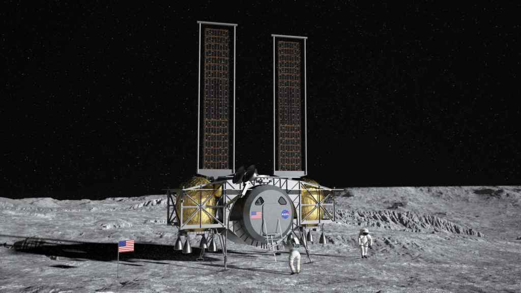 Concepto de Dynetics de aterrizador lunar para la NASA