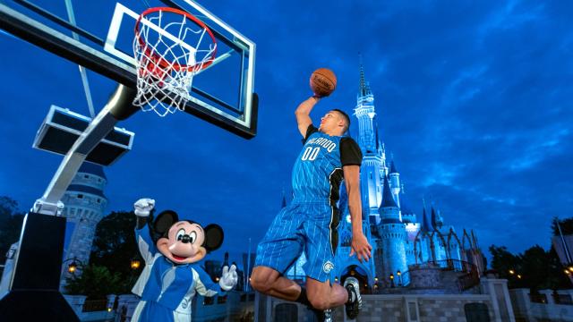 Aaron Gordon, con los Orlando Magic en Walt Disney World Resort