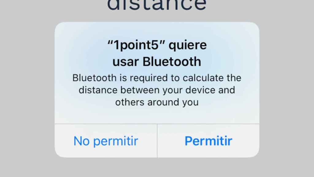 La app 1point5 de la ONU requiere la activación de Bluetooth en nuestro móvil