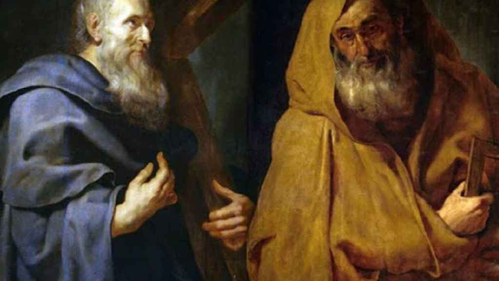Los apóstoles San Felipe y Santiago El Menor.
