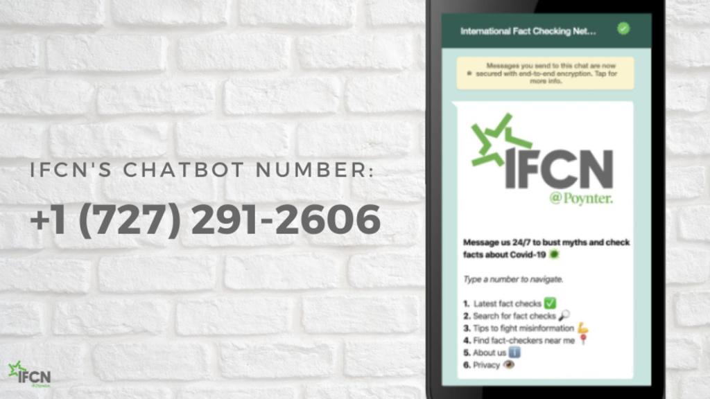 Bot en WhatsApp anti bulos de la IFCN.