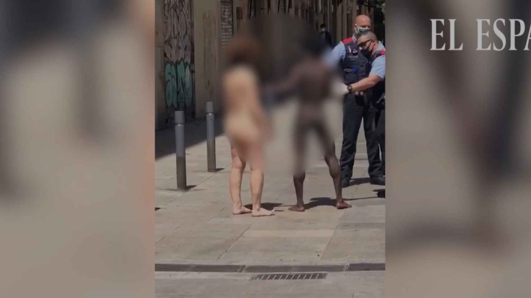 Detienen a un hombre en Barcelona por presunta agresión sexual y pasear desnudo junto a su víctima