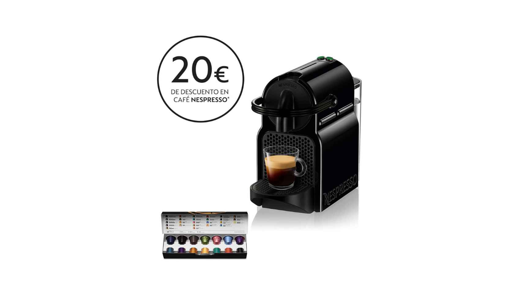 OFERTÓN! 20€ GRATIS en café al comprar una Nespresso en