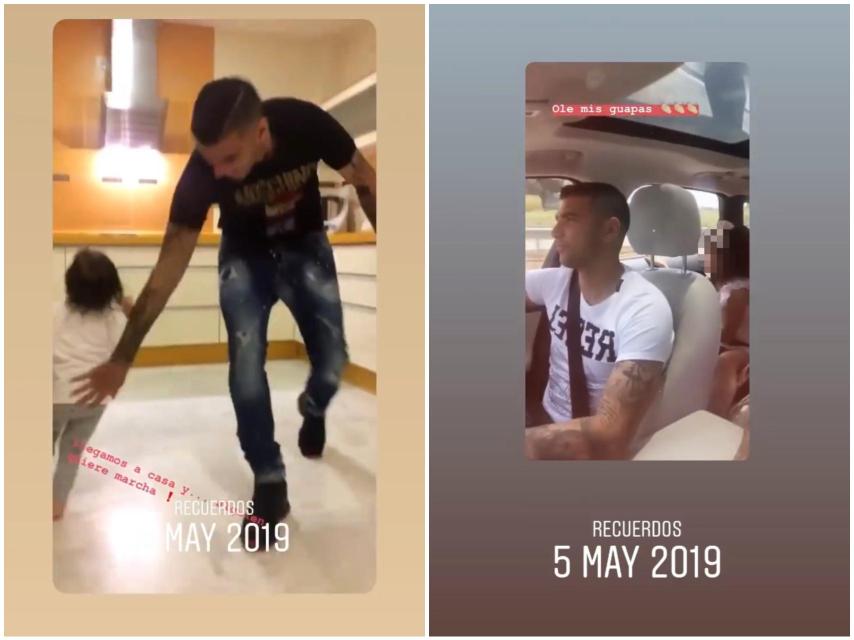 José Antonio Reyes y sus hijas en un recuerdo de Instagram de su viuda, Noelia López.