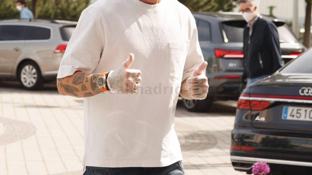 Sergio Ramos, en su regreso a Valdebebas