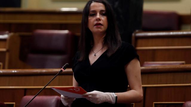 Arrimadas, durante su intervención en el Congreso.