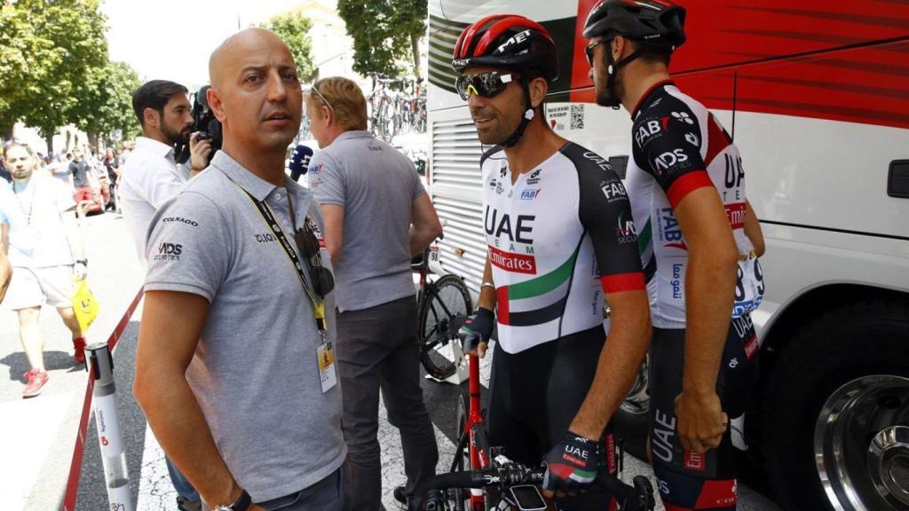 Joxean Matxin, junto a Fernando Gaviria, uno de sus descubrimientos