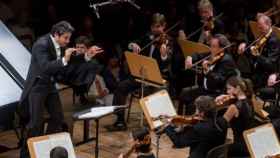 La Orquesta Nacional bajo el mando de Afkham. Foto: Rafa Martín