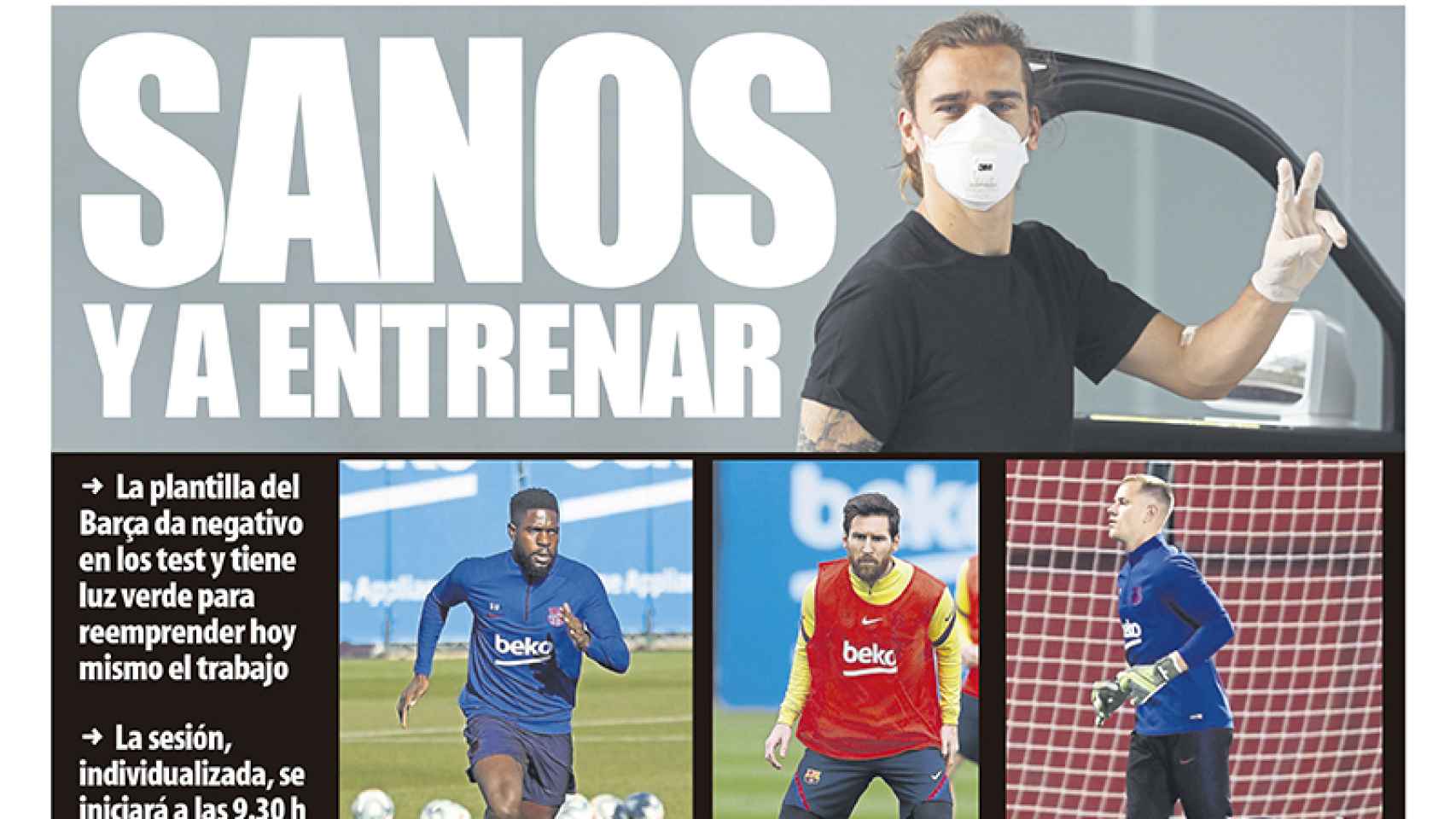 La portada del diario Mundo Deportivo (08/05/2020)