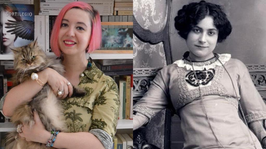 María Zaragoza y Margarita Xirgu, actriz que da nombre al premio logrado por la autora.