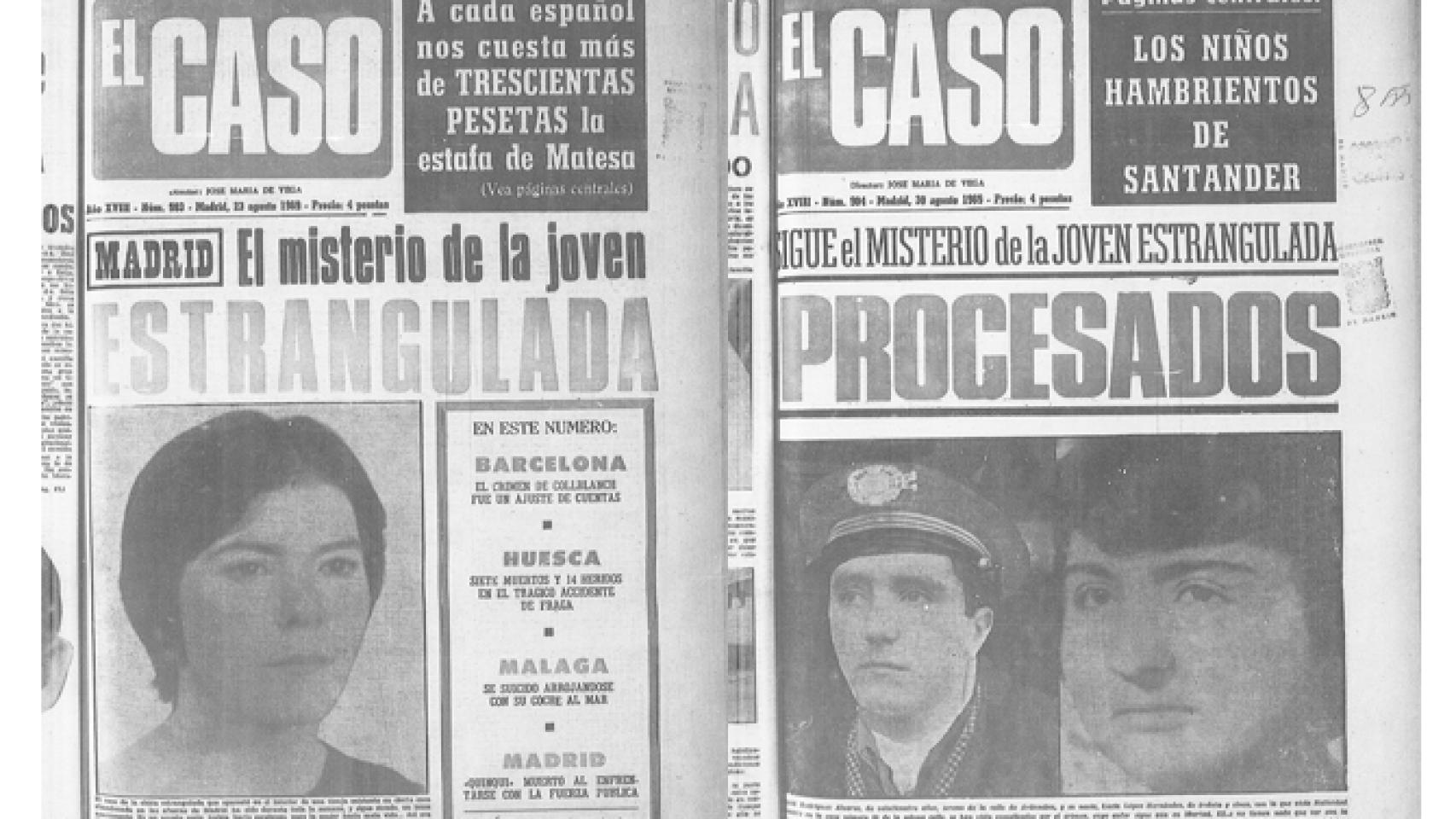 Portadas de 'El Caso' de 1969 (Fondo documental de la Hemeroteca Municipal de Madrid)
