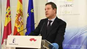 El presidente de Castilla-La Mancha, Emiliano García-Page, este viernes en Talavera