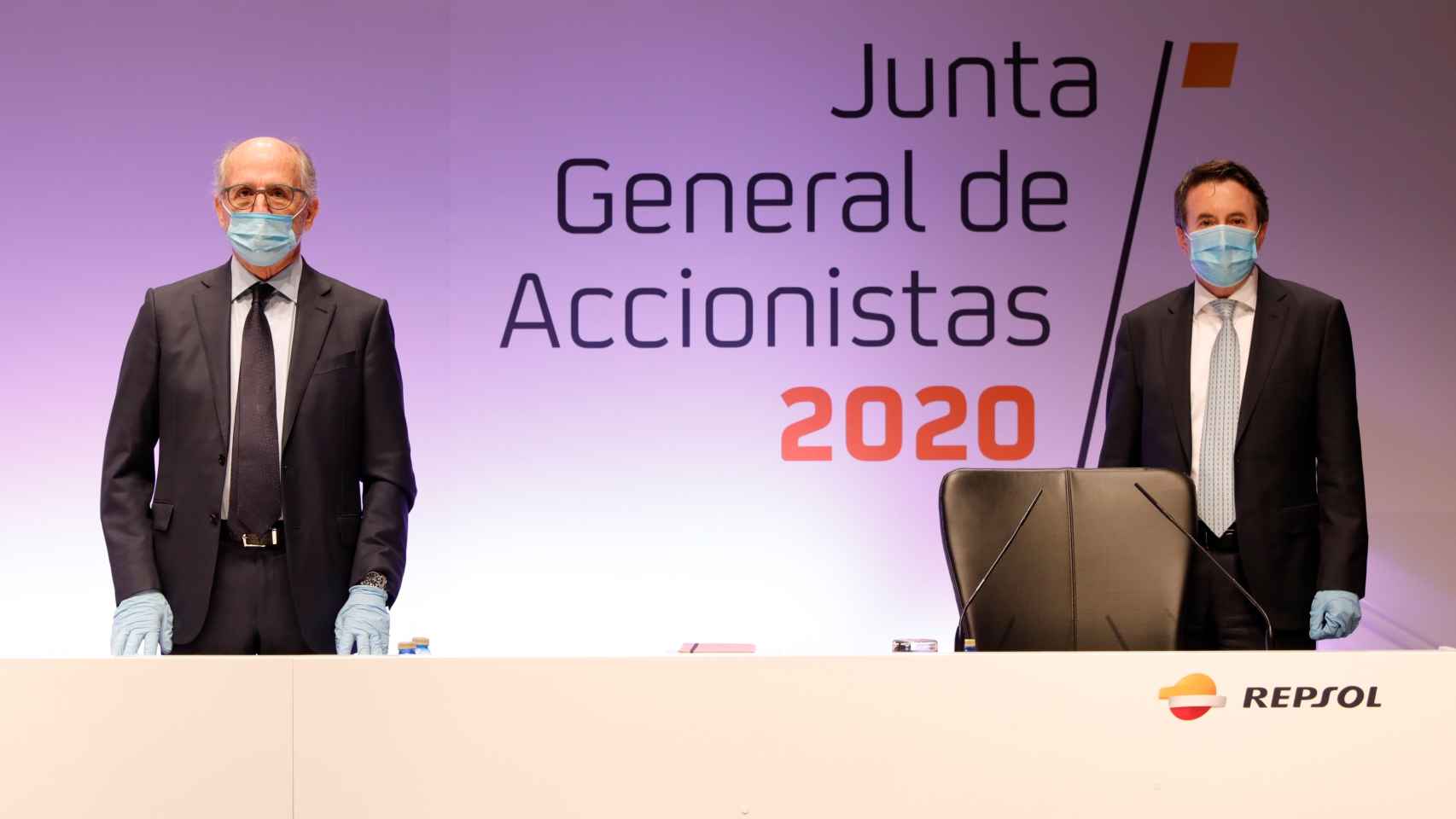 El presidente de Repsol, Antonio Brufau, y el consejero delegado, Josu Jon Imaz.